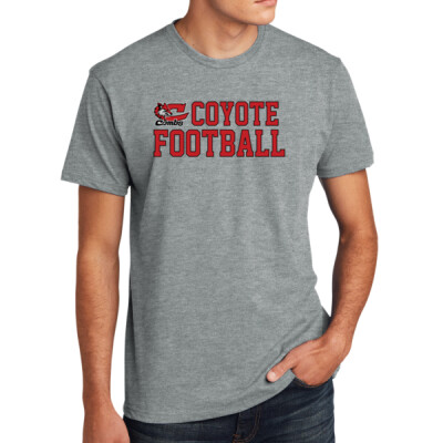 Unisex Coyote Football in Red Tee Thumbnail