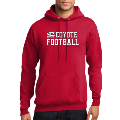 Unisex Coyote Football Hoodie Thumbnail