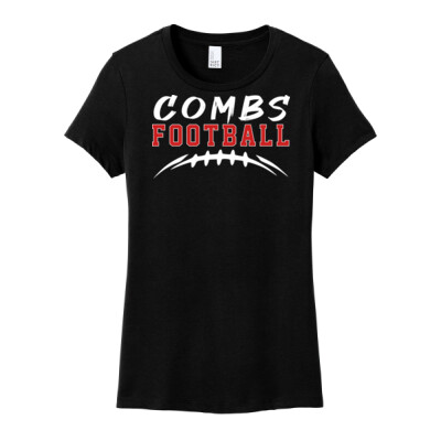 Ladies Combs Football with Laces Tee Thumbnail
