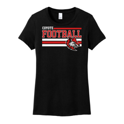 Ladies Coyote Football Stripes Tee Thumbnail