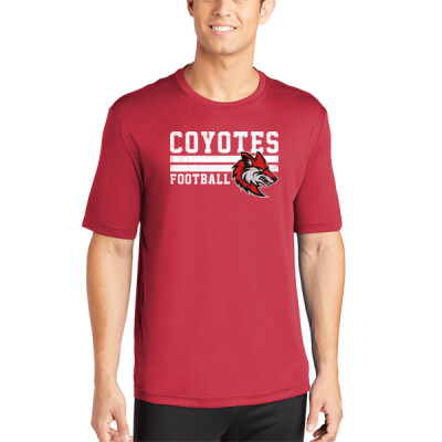 Unisex Distressed Coyotes Football DriFit Tee Thumbnail