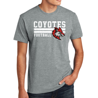 Unisex Distressed Coyotes Football Tee Thumbnail