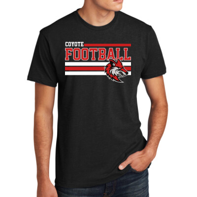 Unisex Coyote Football Stripes Tee Thumbnail