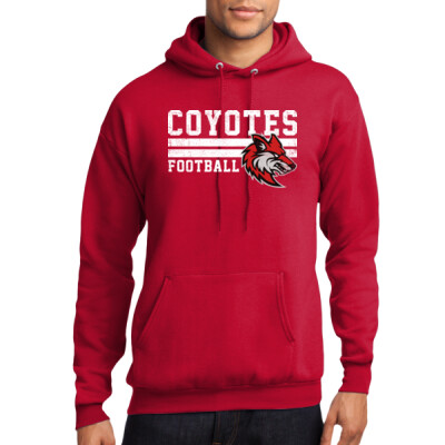 Unisex Distressed Coyotes Football Tee Thumbnail