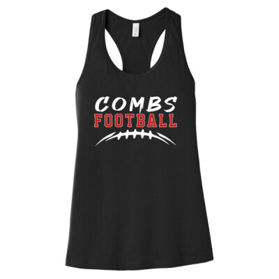 Ladies Combs Football with Laces Tank Thumbnail