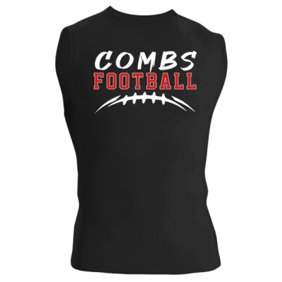 Combs Football with Laces Compression Tank Thumbnail