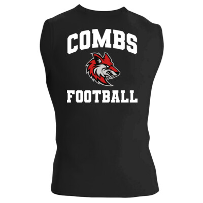 Combs Football in White Compression Tank Thumbnail