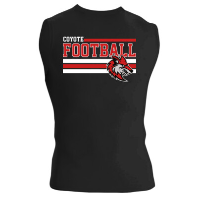 Coyote Football Stripes Compression Tank Thumbnail