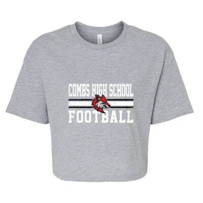 Ladies Combs High School FB Cropped Tee Thumbnail