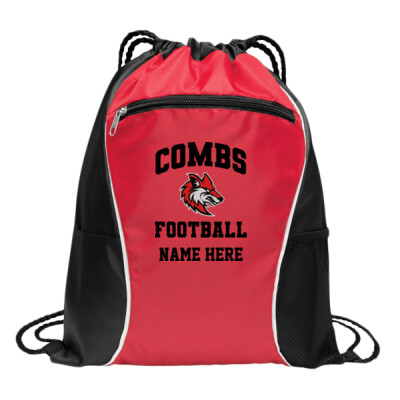 Red Cinch bag with optional name Thumbnail